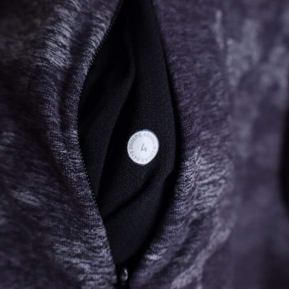 LULULEMON Runderful Long Sleeve Incognito Camo Heathered Black Active Women's 4 - Picture 8 of 8